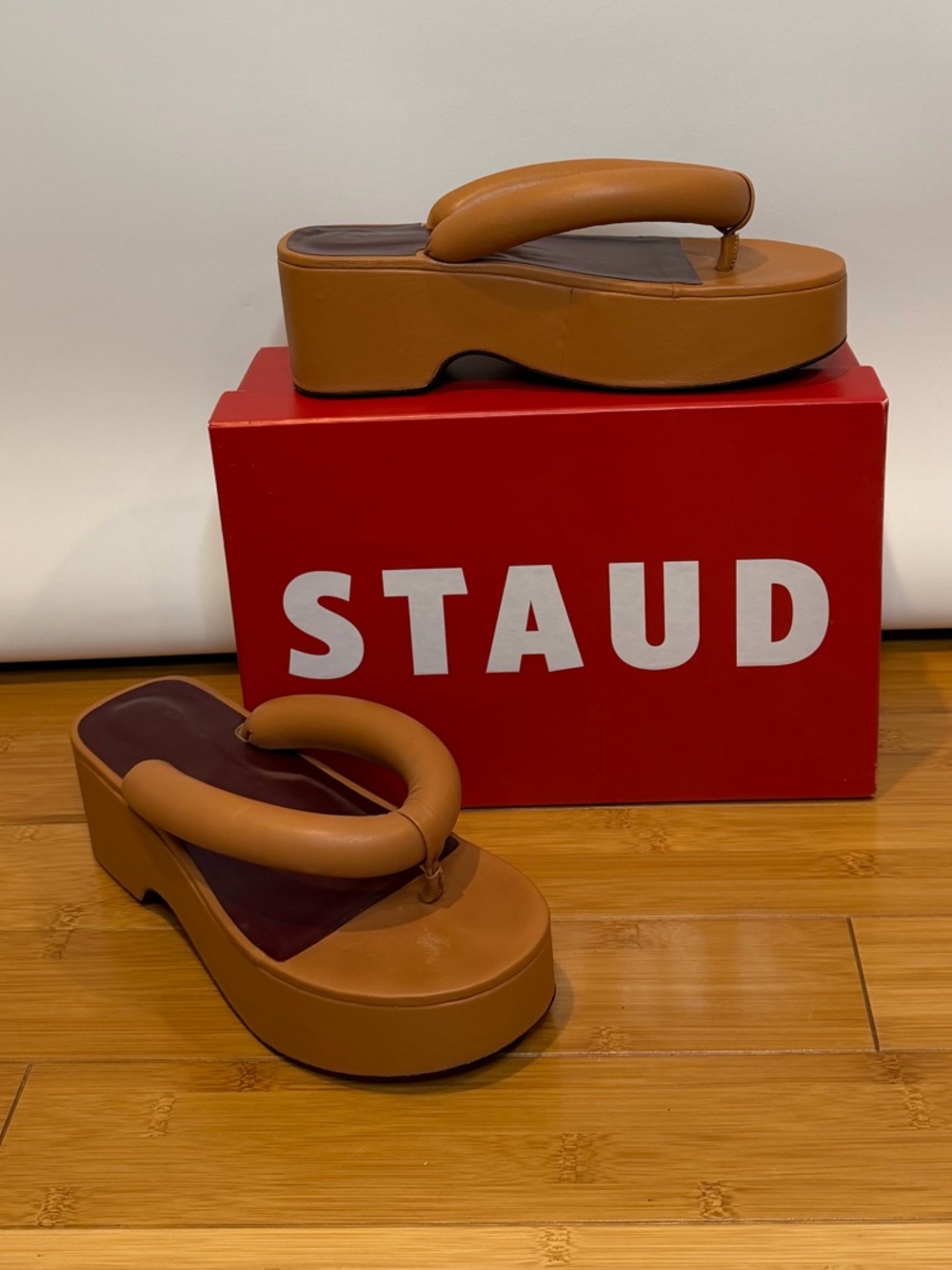 *NIB* STAUD Rio Platform Sandals Size 38 - Picture 6 of 10